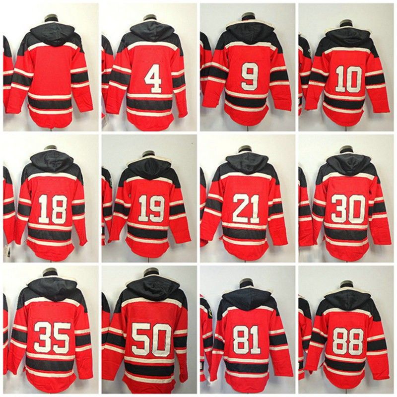 2021 CHI Blackhawk Ice Hockey Jersey Hoodies blank 4 ORR 9 Hull 10