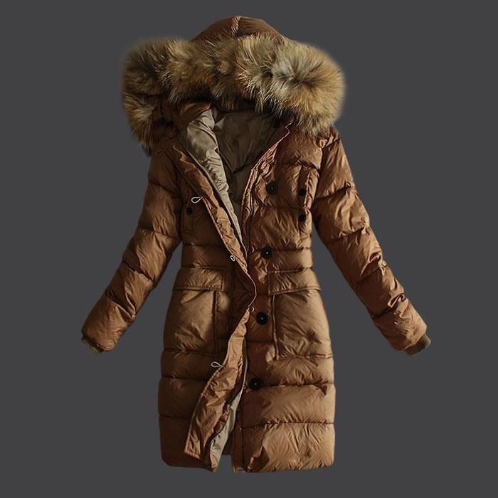 2020 High Quality Brand Name France Women Down Jackets Long With Fur Collar Style Winter Down