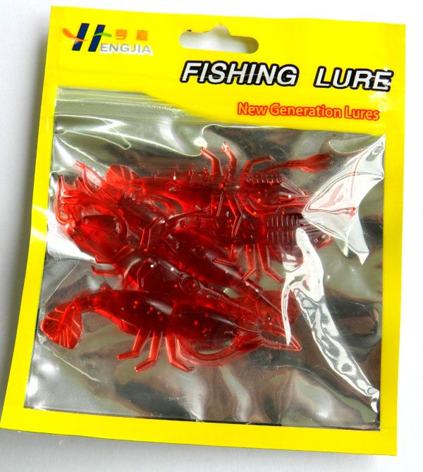2020 10BAG Soft Prawn Shrimp Fishing Lure Baits Soft Artificial Fishing
