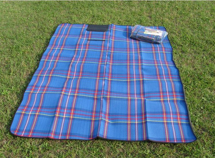 Color Plaid Outdoor Picnic Blanket Waterproof Portable Children