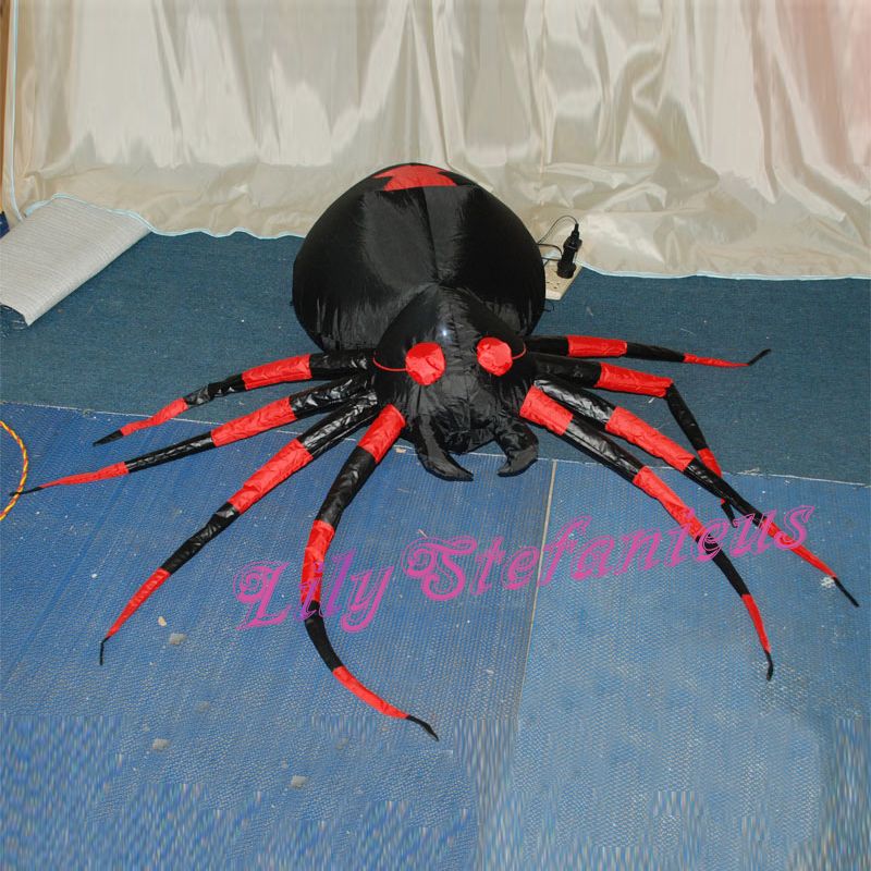 New Halloween Inflatable Scene Decoration Giant Horrible Spider