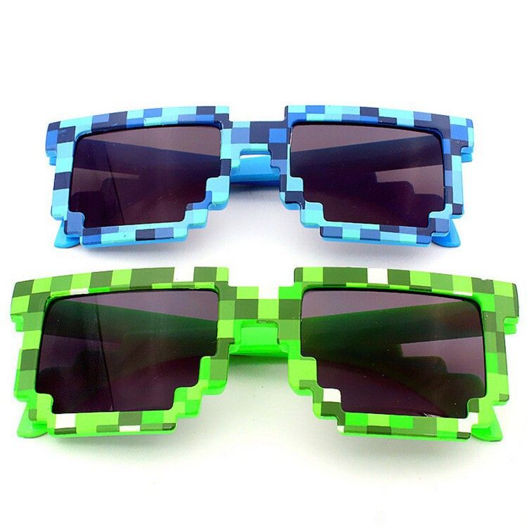 Minecraft Sunglasses For Fashion Women Men Green And Blue Sunglasses