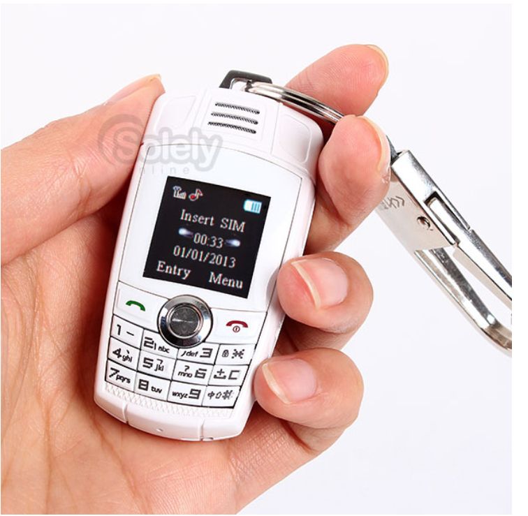 Best MINI X5 X6 760 Key Fob Keychain Shape Cell Phone The Smallest