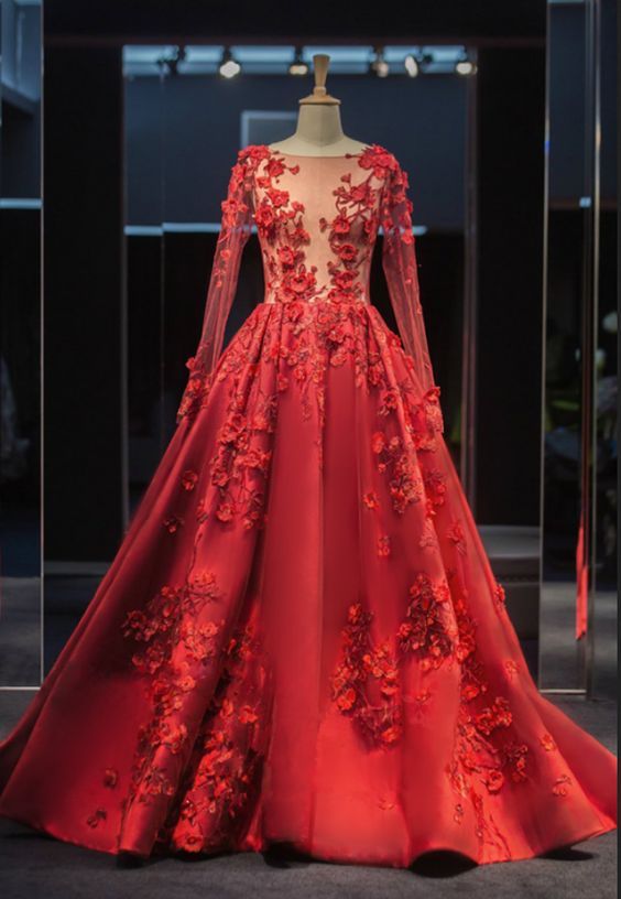 red elie saab dress