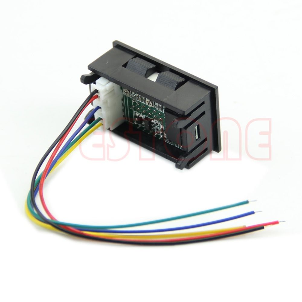 Dual LED Digital Voltmeter Ammeter Amp Volt Meter + Current Shunt DC 100V 50A Order<$18no Track Voltmeter Digital Shunt Voltmeter Sale Online with ...