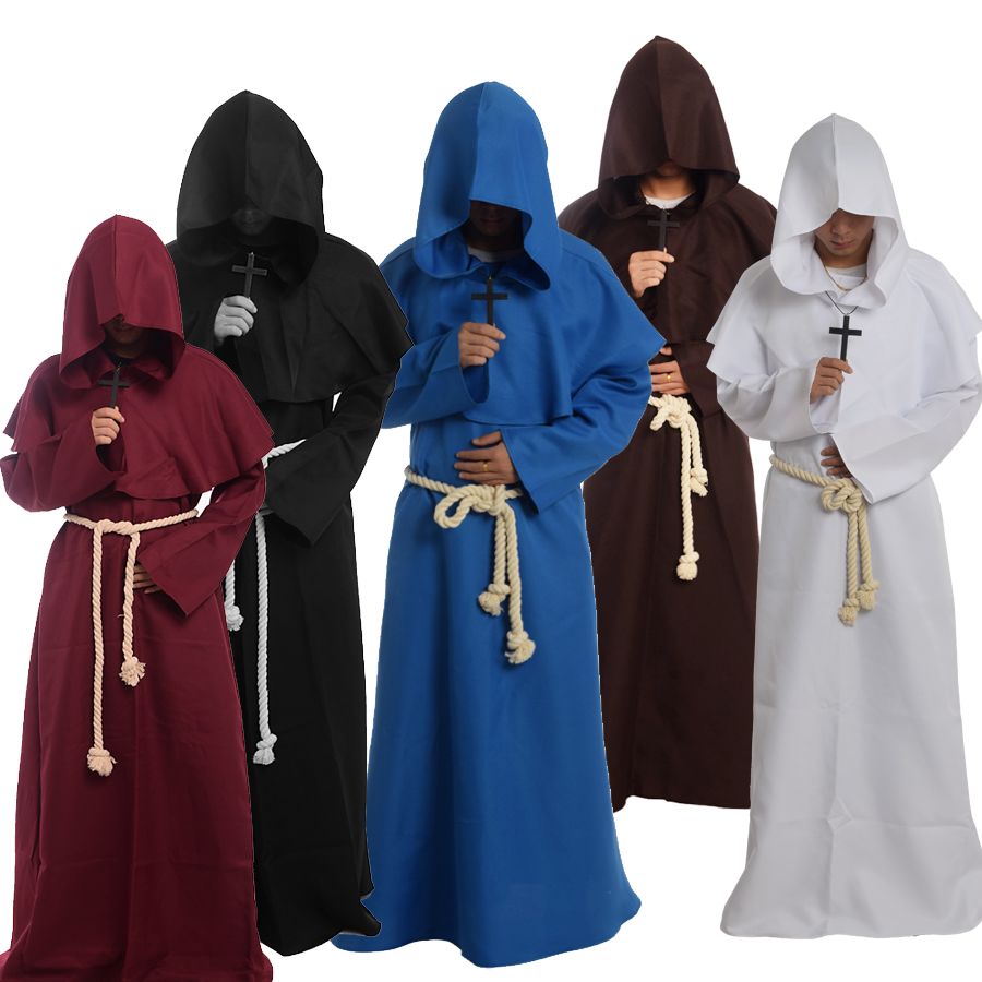 Cowl Hood Said Friar Medieval Hooded Monk Robe Renaissance Priest Robe ...
