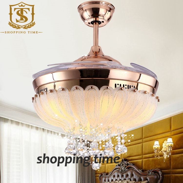 Best European Simple Design 42inch Ceiling Fan Light Blades Hidden Best European Simple Design 42inch Ceiling Fan Light Blades Hidden Crystal Pendant 4207 Under 213 07 Dhgate Com