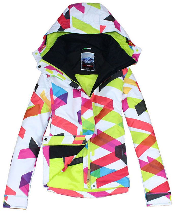 colorful ski jacket