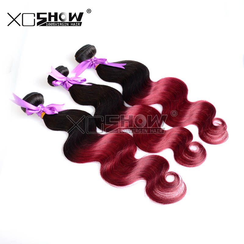 7a Bravo Hair Products 1bundle Deals Ombre 1b Burgundy Body Wave
