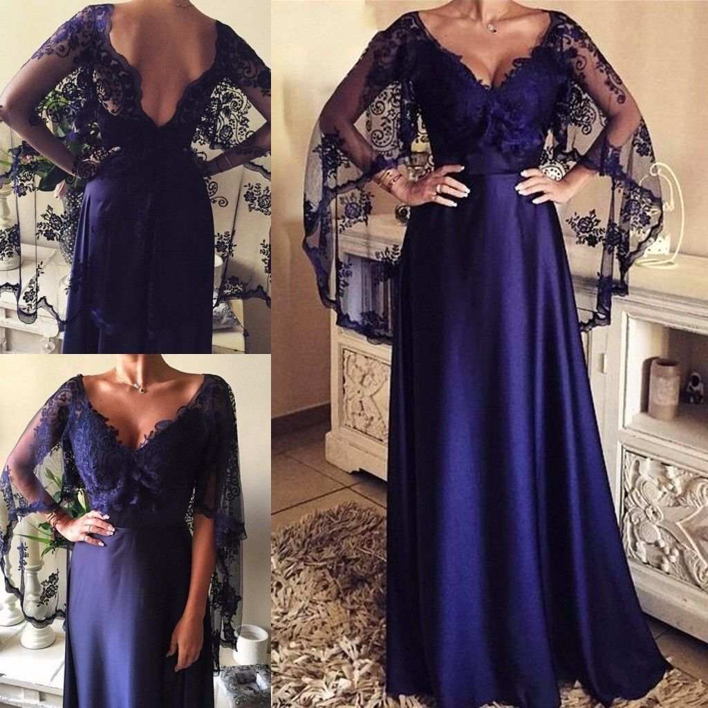 navy blue formal wrap