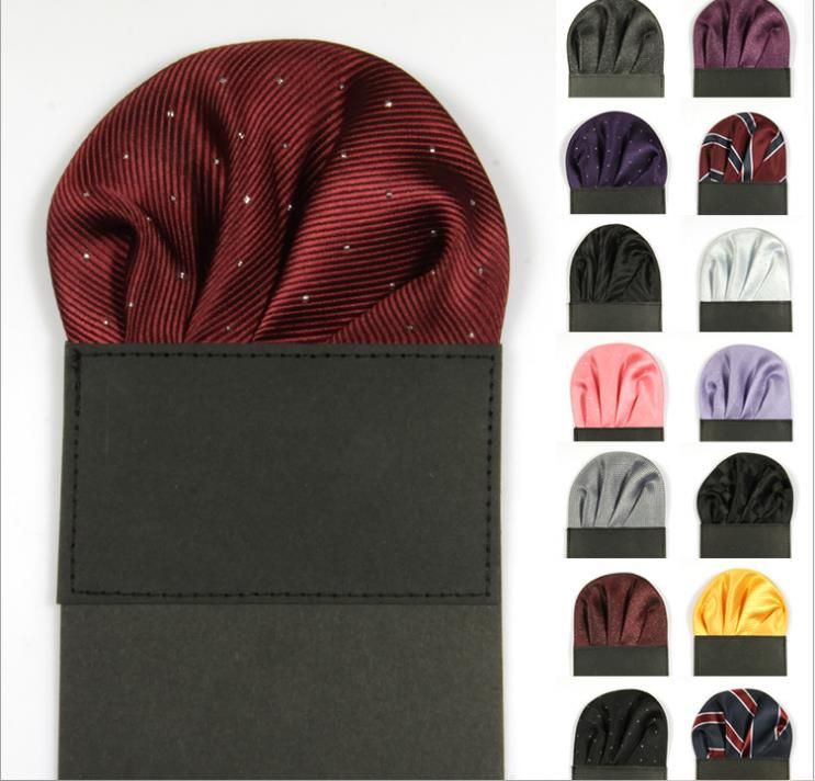 Mens Suit Pocket Square Wedding Handkerchief Dot Clasical Designs For