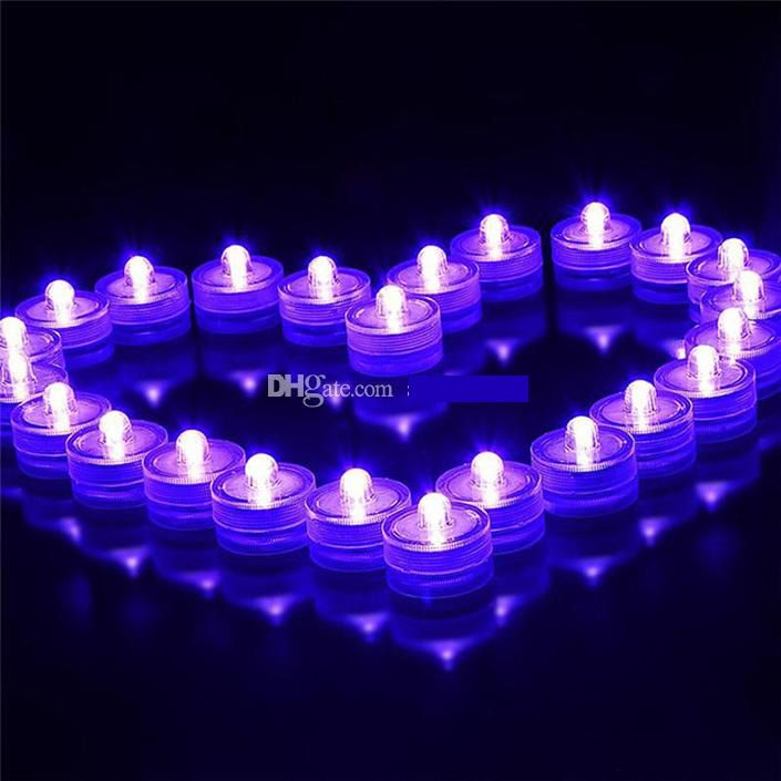 QTY 36 Red LED Submersible Underwater Tea lights TeaLight Flameless US Shipper