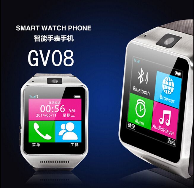 New GV08 Healthy Bracelet Smart Watch Phone For Android ...