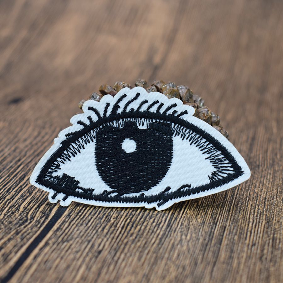 2020 Black Eye Patches For Clothing Iron On Transfer Applique Patch For