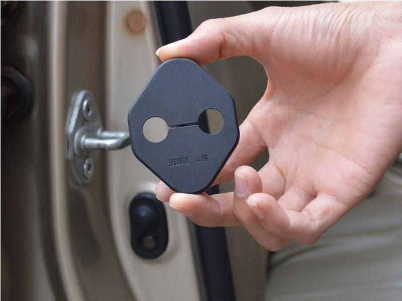 4PCS Car Door Lock Cover Stickers,Minimalist Screw Black | UK