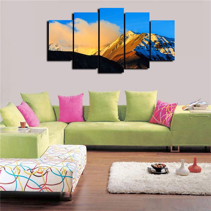 2018 5 Panels New Zealand Scenery Modern Abstract Canvas Oil 2018 5 Panels New Zealand Scenery Modern Abstract Canvas Oil Painting Print Wall Art Decor For Living Room Home Decorationunframed Frame From Eternal996