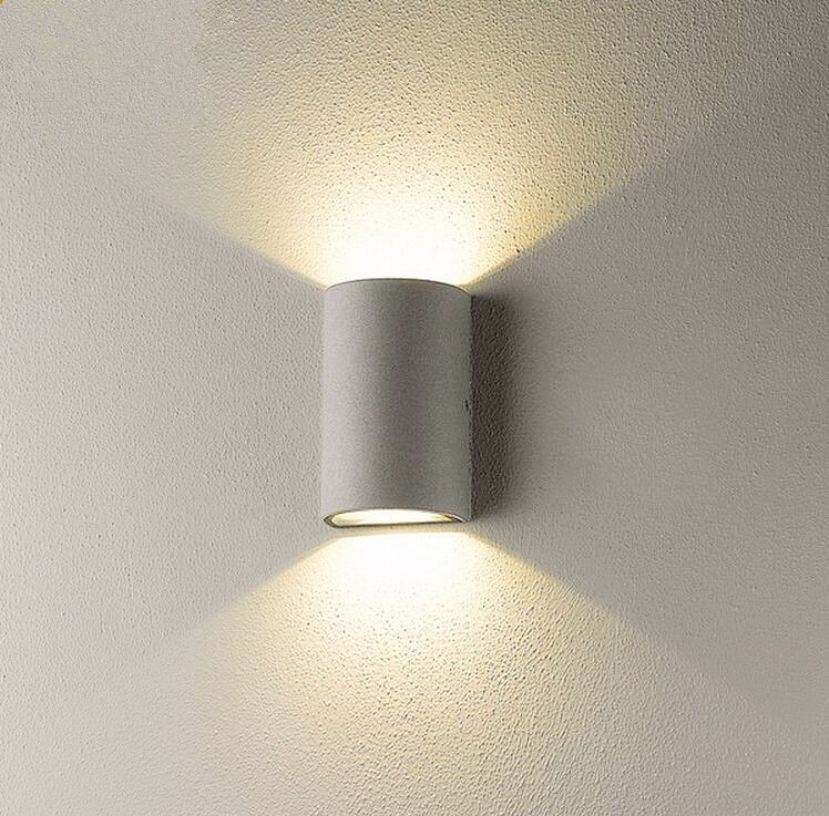 2 5w Cob Led Wall Lamp Double Side Up And Down Light Outdoor 2 5w Cob Led Wall Lamp Double Side Up And Down Light Outdoor Waterproof Porch Lights White Stair Sconce With
