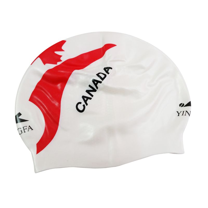 2022 YINGFA Best Silicon National Flag Printing Swim Cap Australia