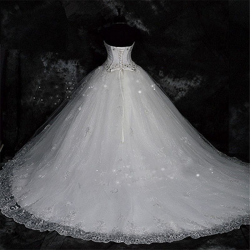 plus size bling wedding gowns