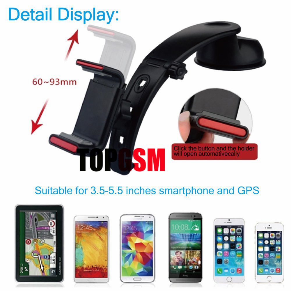 2019 IPhone 6 Plus Car Holder 3 In 1 Multipurpose Universal Windshield