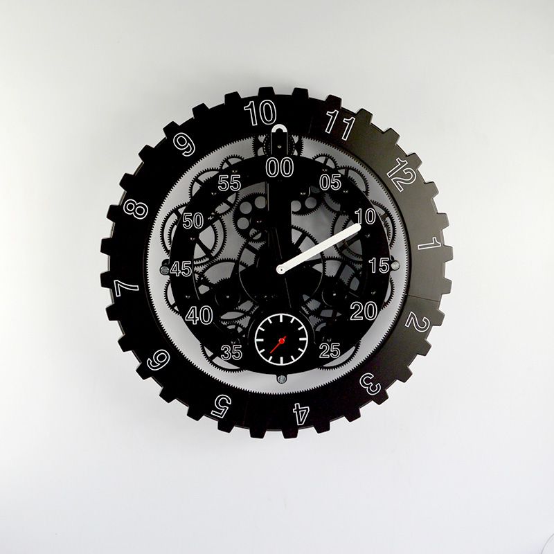 Black Wall Clocks gear clock time creative clock novelty clock personalized wall Black Wall Clocks gear clock time creative clock novelty clock personalized wall