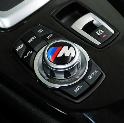 Car Styling 29mm Multimedia Audio Control Buttons Labeled Labeling Interior Decoration Car Stickers Modified Fit For Bmw Aluminum