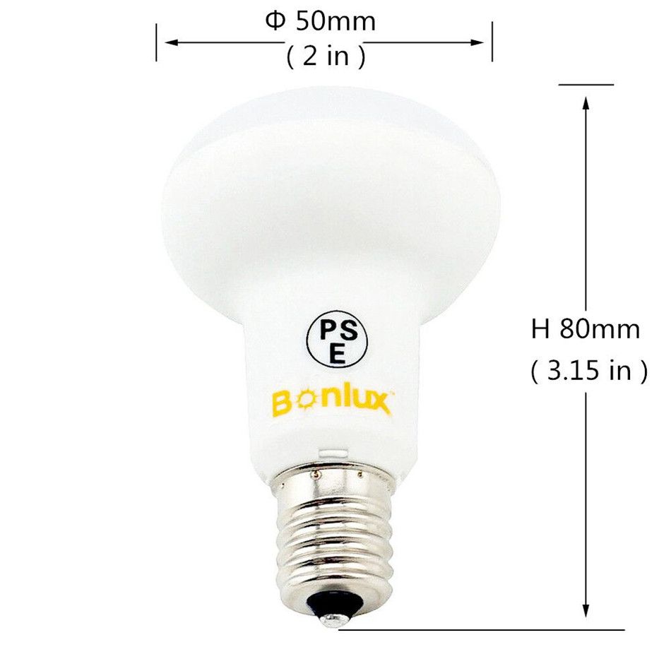 5W Intermediate Base E17 Dimmable R14 LED Bulb Lamp 40W Incandescent
