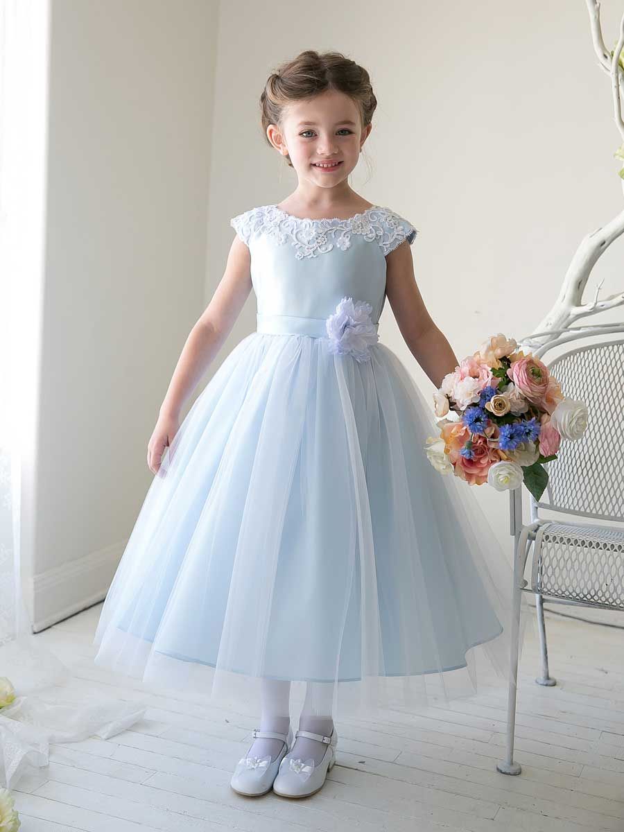pale yellow flower girl dresses