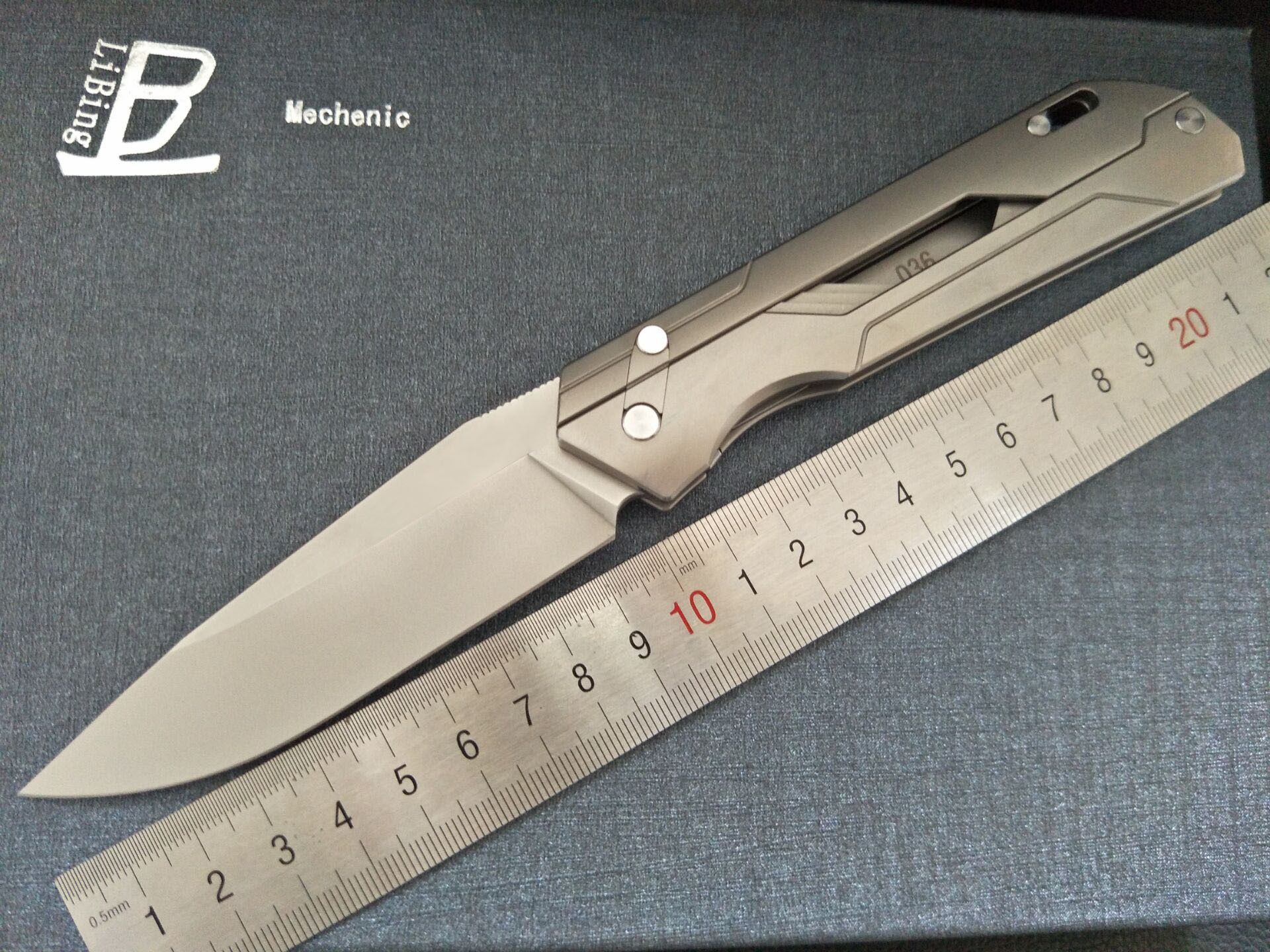 LIBING New Original Mechanic Folding Knife M390 Steel TC4 Titanium