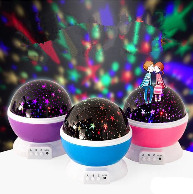 Dhl Star Master Rotation Led Grow Night Light Up Moon Projector With Usb For Children Kids Bedroom Gifts