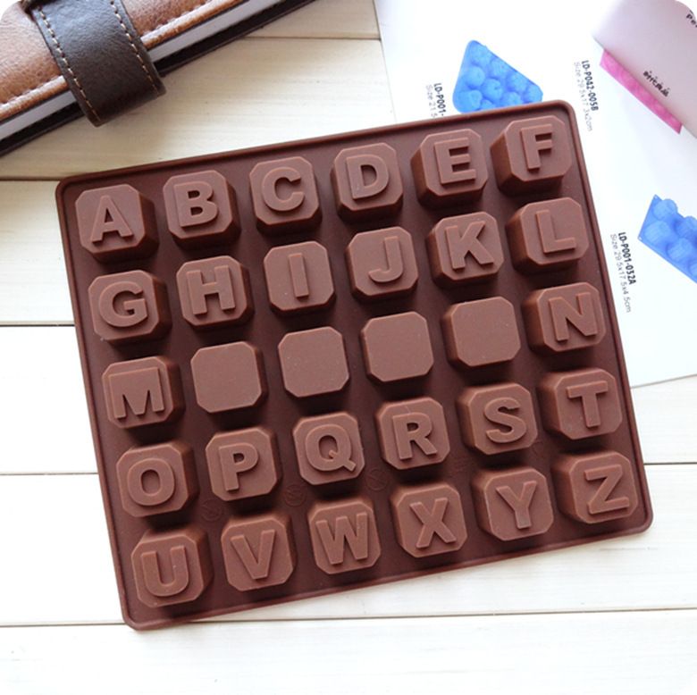 letter number silicone cake chocolate