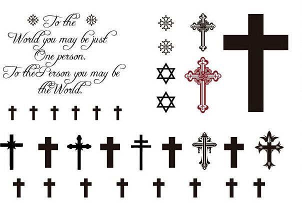 Fashion Temporary Tattoos Stickers Sexy Cross Body Tattoo Punk Fashion Temporary Tattoos Stickers Sexy Cross Body Tattoo Punk