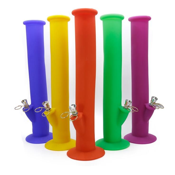 2019 Mettle 35.5 CM Portable Unbreakable Bongs Shisha Hookah Silicone