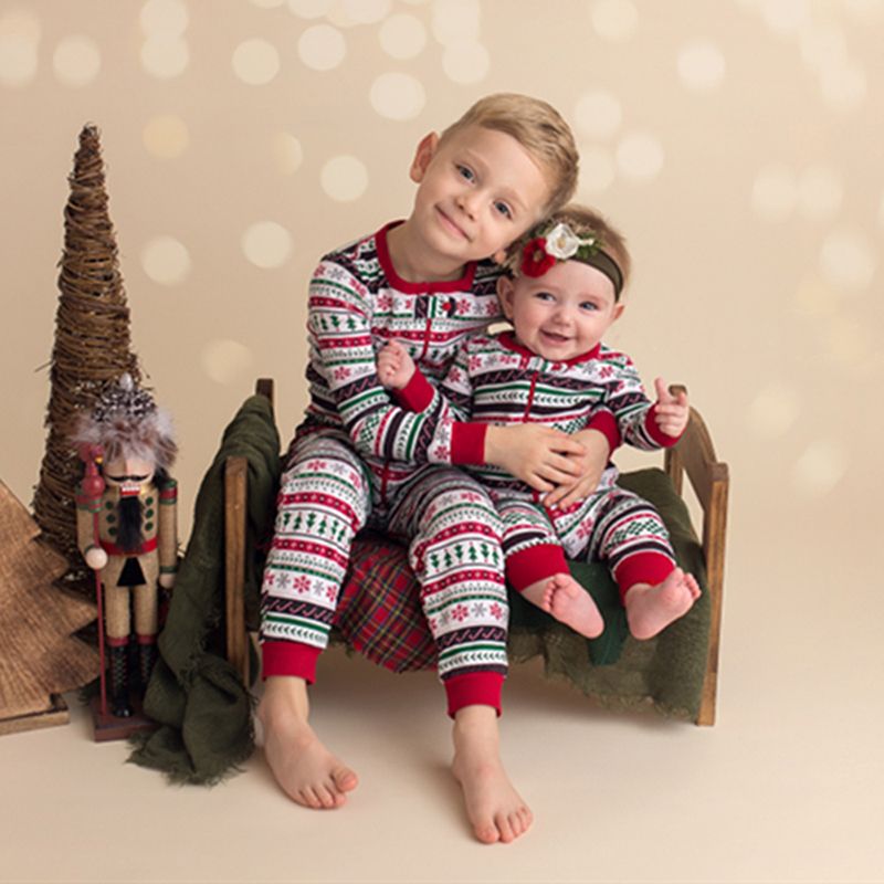 Children Christmas Family Romper Brother Clothing Suit Toddler Boy Children Christmas Family Romper Brother Clothing Suit Toddler Boy Girl Long Sleeves Stripe PJS Infant Outfits Mother And Daughter Matching Clothing ... - Children Christmas Family Romper Brother Clothing Suit Toddler Boy
