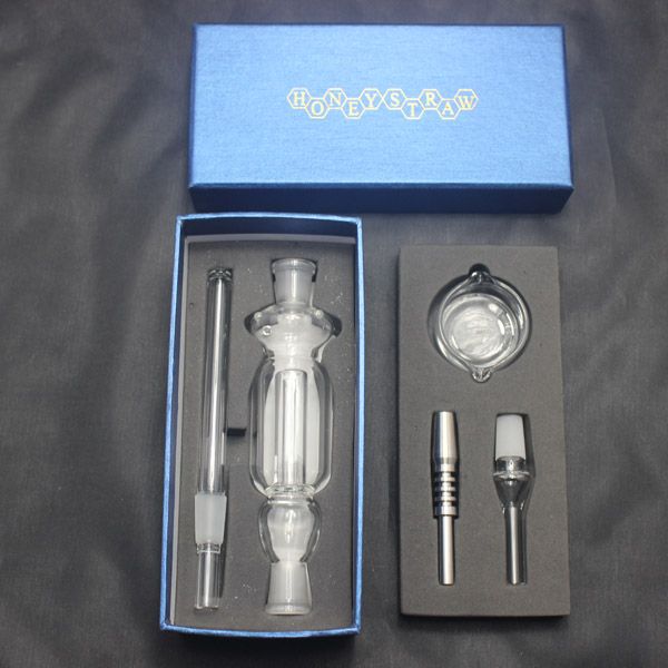 2021 New Honey Straw Nectar Collector Kit W/ Titanium Nail Quartz Nail