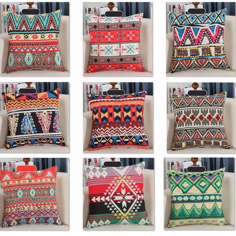 Retro Vintage Printed Pillow Case Covers Hand Crafted Native - Native American Furniture Covers Retro Vintage Printed Pillow Case Covers Hand Crafted Native - Native American Furniture Covers