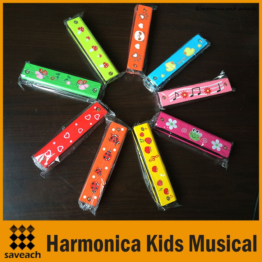 Wholesale Woodwind Instruments 16 Holes Tremolo Harmonica Kids Musical