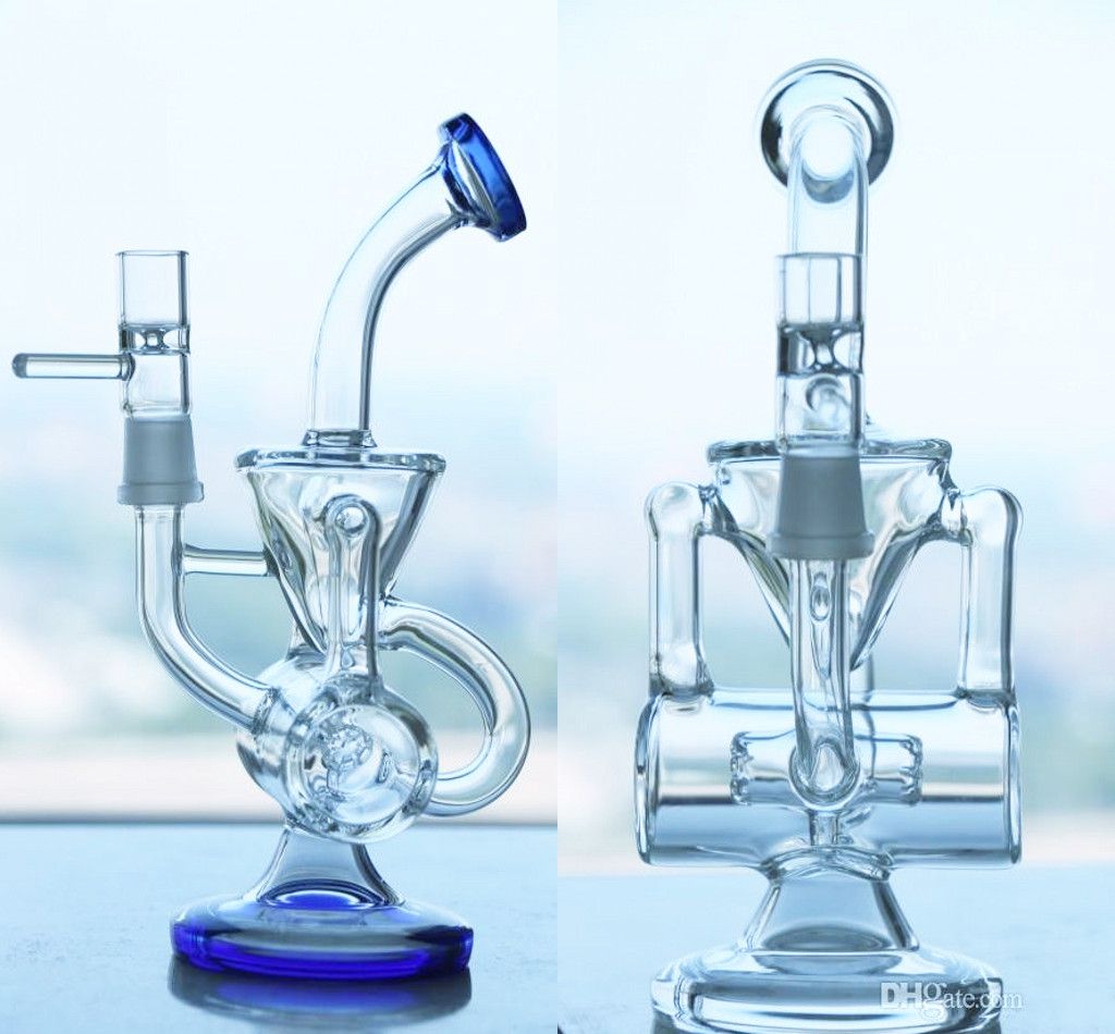 2019 Real Picture New Double Recycler Glass Water Pipe Glass Pipe Glass