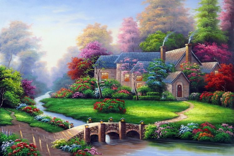 Thomas Kinkade Disney Oil Paintings Thomas Kinkade Disney Oil Paintings