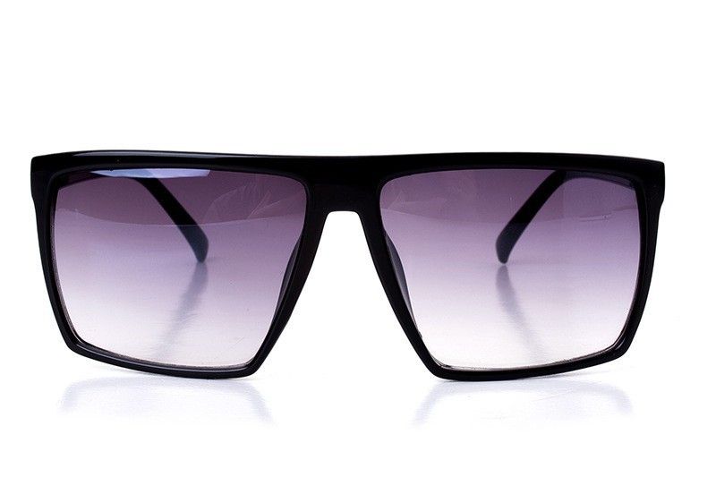 Brand New 2016 Steampunk Square Sunglasses Men SKULL Logo All Black