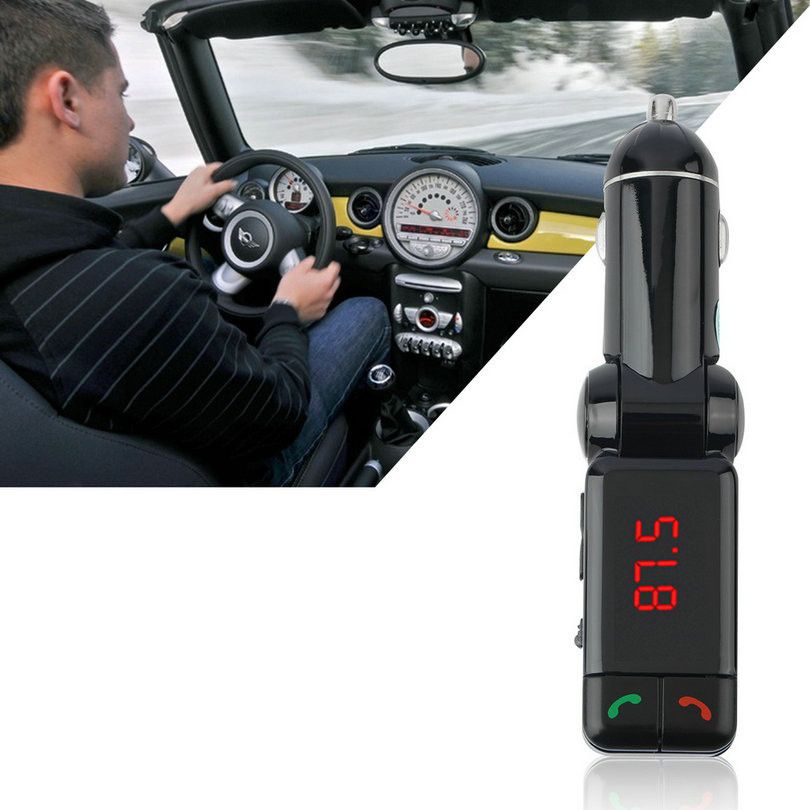 2019 Universal LCD Bluetooth Car Kit MP3 Player FM Transmitter Dual USB