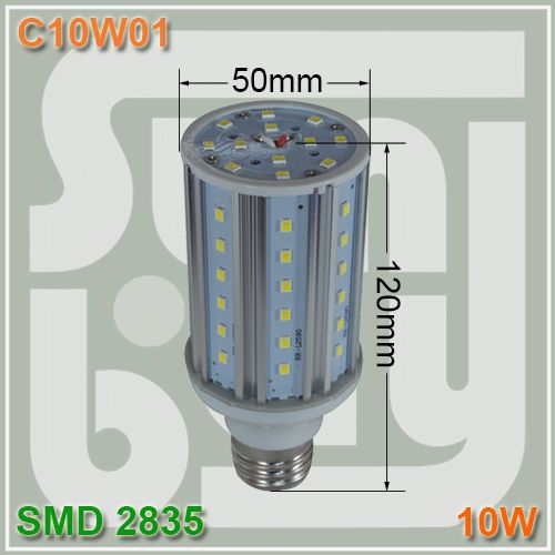 Free Shipping Led Bulb Corn Lamp 10w Aluminum Heat Sink High Quality Smd2835 E27 360 Degree 10w Corn Light