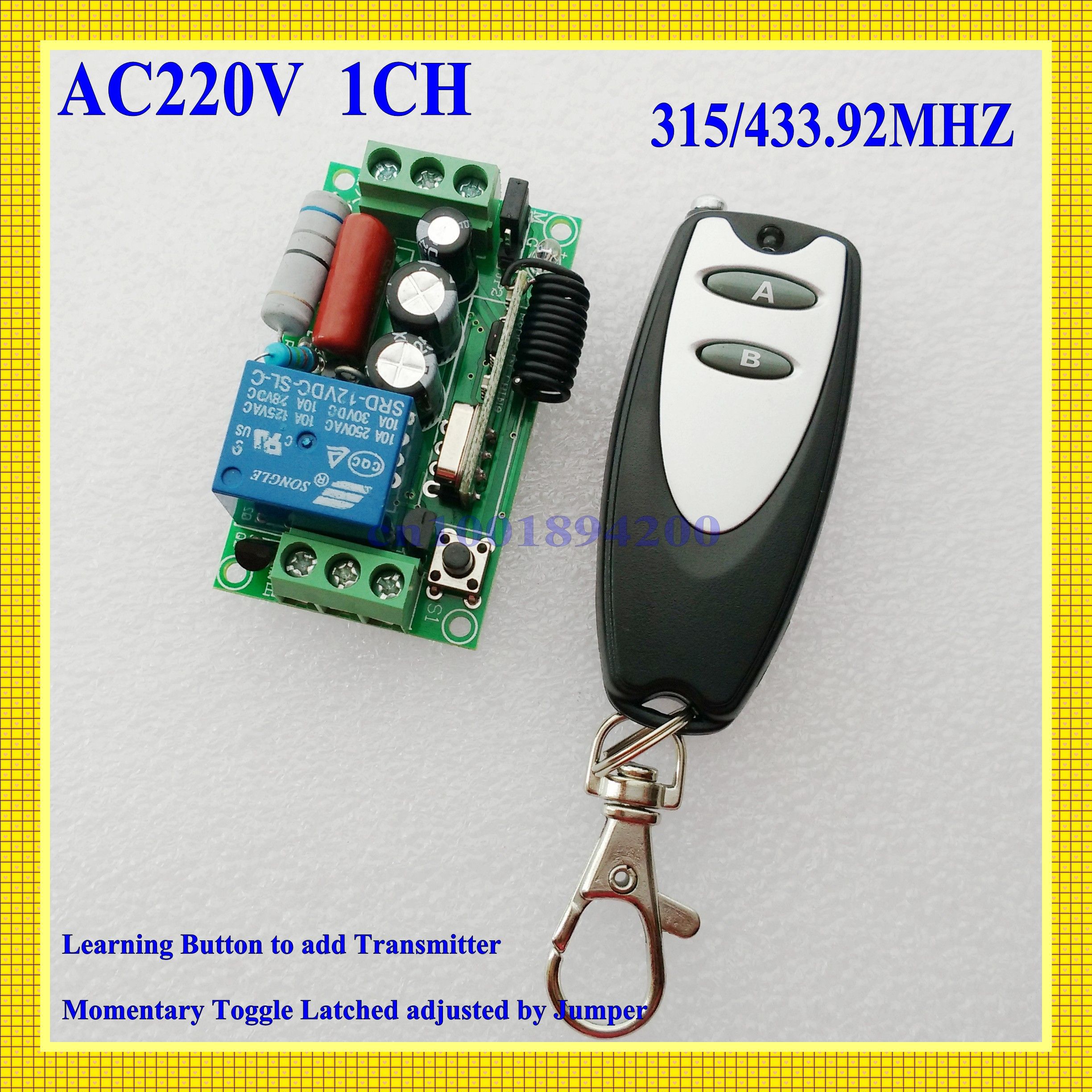 Acheter AC 220 V Télécommande Interrupteur Lampe Lumière ...