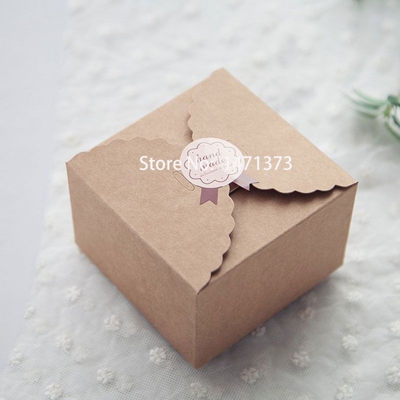Kraft Paper Gift Boxes Rustic Wedding Candy Box Party Packaging Kraft Paper Gift Boxes Rustic Wedding Candy Box Party Packaging