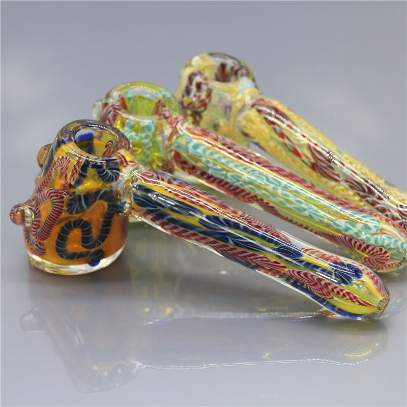 2020 Soulton Glass Wholesale Hammer Pipe Colorful Pipe Herb Pipe Length