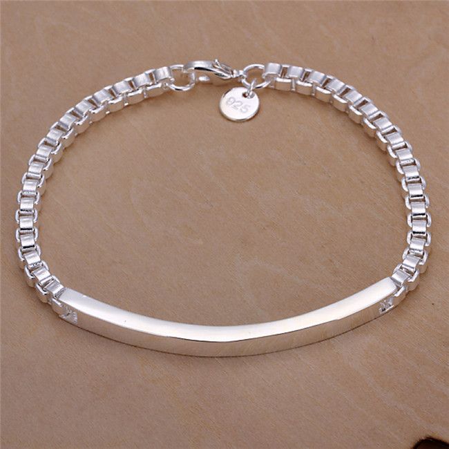 2021 H079 Low Price 925 Sterling Silver Plated Bracelet Fashion Unisex