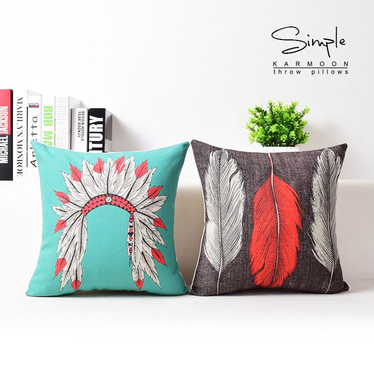 WholesaleIndian Pillow Case Native American Indian Style Headdress Fascinating Native American Decorative Pillows WholesaleIndian Pillow Case Native American Indian Style Headdress Fascinating Native American Decorative Pillows