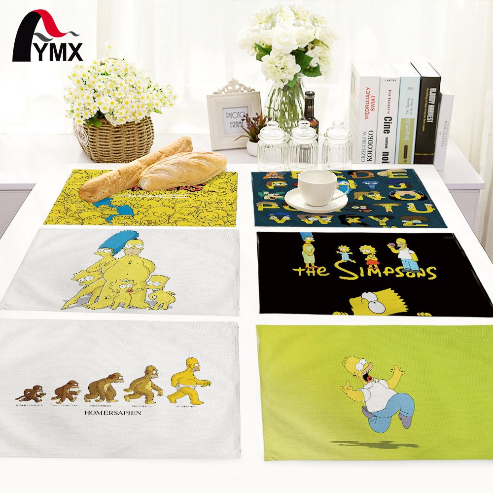 Wholesale-American Style Home Dekoration Cartoon Tischset Küche Decor Tischauflagen Serviette Für Hochzeit Set Wohnaccessoires Wholesale-American Style Home Dekoration Cartoon Tischset Küche Decor Tischauflagen Serviette Für Hochzeit Set Wohnaccessoires