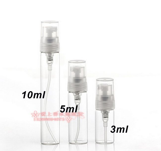 3ml 5ml 10ml Atomizer Refillable Pump Spray Bottles Makeup Bottle