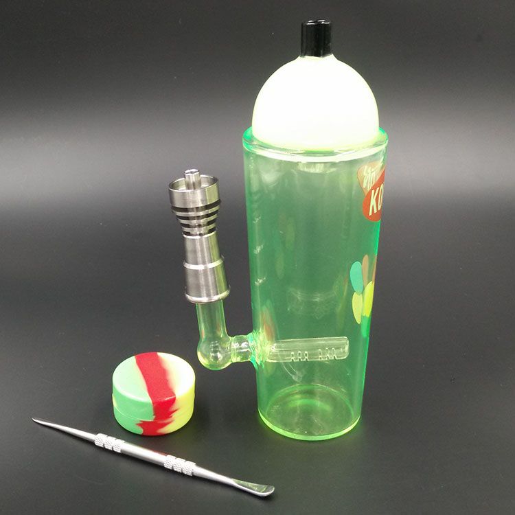 2020 20CM NEW Colored Glass Bong With Domeless Titanium Nail Faberge